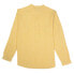 HAPPY BAY Pure linen Mellow yellow long sleeve shirt