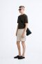 TEXTURED CHINO BERMUDA SHORTS