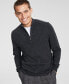 ფოტო #1 პროდუქტის Men's Cashmere Quarter-Zip Sweater, Created for Macy's