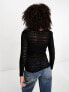 Vila lace top in black