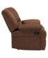 Recliner With Bustle Back And Padded Arms