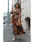 ფოტო #3 პროდუქტის Women's Wrap Jacket Maxi Dress