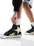 Converse Chuck Taylor All Star Hi racer trainers in black and yellow