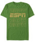 Фото #1 товара Men's Stroke Stack ESPN Short Sleeve Crew T-shirt