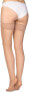 Annes Styling Sila 40 Denier Women's Lace Thigh High Opaque Hold-Ups Nylon Stockings with Invisible Silicone