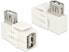 Фото #2 товара Delock 86364 - White - USB 2.0 A - USB 2.0 A - 32.3 mm - 35.8 mm - 16.8 mm