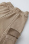 Plush cargo trousers