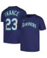 Big Boys Ty France Navy Seattle Mariners Player Name and Number T-shirt