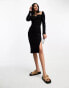 4th & Reckless lamar midi dress in black