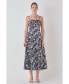 Фото #1 товара Women's Printed Cotton Maxi Dress