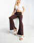 Фото #4 товара Urban Revivo straight leg trousers in brown