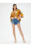 Фото #5 товара Рубашка Koton с длинным рукавом из вискозы с цветочным узором
