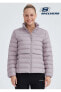 W Outerwear Pop Up Detailed Padded Jacket S231240 Günlük Kadın Mont Pembe