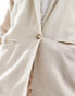 Фото #4 товара Threadbare linen blend soft blazer in off white