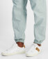 ფოტო #3 პროდუქტის Men's Tapered Fit Drawstring Track Pants