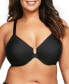 ფოტო #1 პროდუქტის Women's Plus Size Front Close Wonder Wire Bra with Smoothing Back