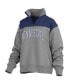 Women's Gray Penn State Nittany Lions Avon Fleece Quarter-Zip Jacket