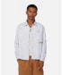 ფოტო #1 პროდუქტის Men's Experience Stripe Oversized Button Up Shirt