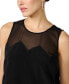 Women's Mixed-Media Sleeveless Top