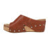 Corkys Tidbit Studded Wedge Womens Brown Casual Sandals 41-0330-BOUR