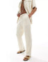 Фото #2 товара ASOS DESIGN Co-ord relaxed crinkle beach trouser with elasticated waist in stone