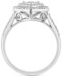 Фото #4 товара EFFY® Diamond Halo Heart Ring (1/3 ct. t.w.) in 14k White Gold