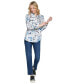 Фото #10 товара Women's Printed Whimsical Long Sleeve Top