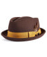 Фото #1 товара Men's Diamond-Crown Wool Pork Pie Hat