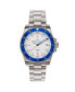 Фото #1 товара Часы и аксессуары Heritor Automatic мужские наручные часы Luciano из нержавеющей стали синего/белого цвета, 41 мм
