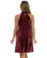 ფოტო #2 პროდუქტის Women's Halter Neck Trapeze Disco Dot Dress