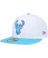Фото #4 товара Men's White Milwaukee Bucks Vice Blue Side Patch 59FIFTY Fitted Hat