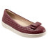 Фото #2 товара Trotters Anna T2256-601 Womens Red Wide Leather Slip On Ballet Flats Shoes