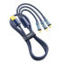 Фото #2 товара 3w1 kabel przewód USB - USB-C / Lightning / micro USB 3.5 A 1.2m niebieski