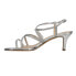 Фото #3 товара Nina Neli Metallic Wedding Strappy Womens Silver Dress Sandals NELI-VG-SLVVGM