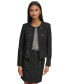 Women's Open-Front Long-Sleeve Tweed Jacket