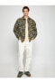 Фото #2 товара Рубашка Koton Классический воротник с карманом Камуфляж