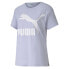 Puma Classics Logo Crew Neck Short Sleeve T-Shirt Womens Size XS Casual Tops 59