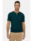 Фото #1 товара Bellemere Men's ShortTrim Fit Cotton Cashmere Henley T-Shirt
