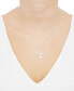 ფოტო #2 პროდუქტის Polished Cross 18" Pendant Necklace in Sterling Silver, Created for Macy's
