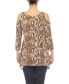 Фото #7 товара Maternity Snake Print Cold Shoulder Tunic