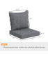 Plush Patio Chair Cushions Comfy, Fade-Resistant, Elegant