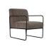 Кресло DKD Home Decor Чёрный Коричневый полиэстер Железо (64 x 74 x 79 cm)
