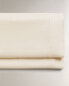 Фото #12 товара (300 thread count) sateen flat sheet with trim