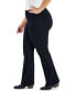 ფოტო #3 პროდუქტის Plus Size High-Rise Bootcut Ponte Pants, Created for Macy's