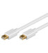 Фото #1 товара Wentronic 2m Mini DisplayPort Cable - 2 m - Mini DisplayPort - Mini DisplayPort - Male - Male - White
