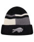 ფოტო #1 პროდუქტის Men's Black, White Buffalo Bills Speckled Cuffed Knit Hat