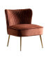 Фото #34 товара 25" Wide Upholstered Tufted Velvet Accent Chair With Metal Leg