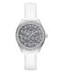 Guess Damen Armbanduhr G Gloss weiß, silber 36 mm GW0608L1