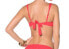 Фото #2 товара BECCA Women Swimwear Solid Pink Adjustable Strap Underwire Bikini Top Size S