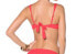 BECCA Women Swimwear Solid Pink Adjustable Strap Underwire Bikini Top Size S